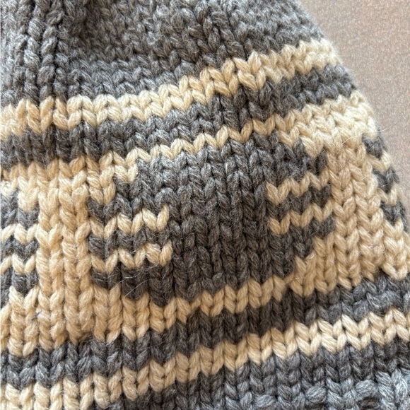 Patagonia Recycled Wool Blend Sapka Beanie SIphon Stripe Light Grey main image 4